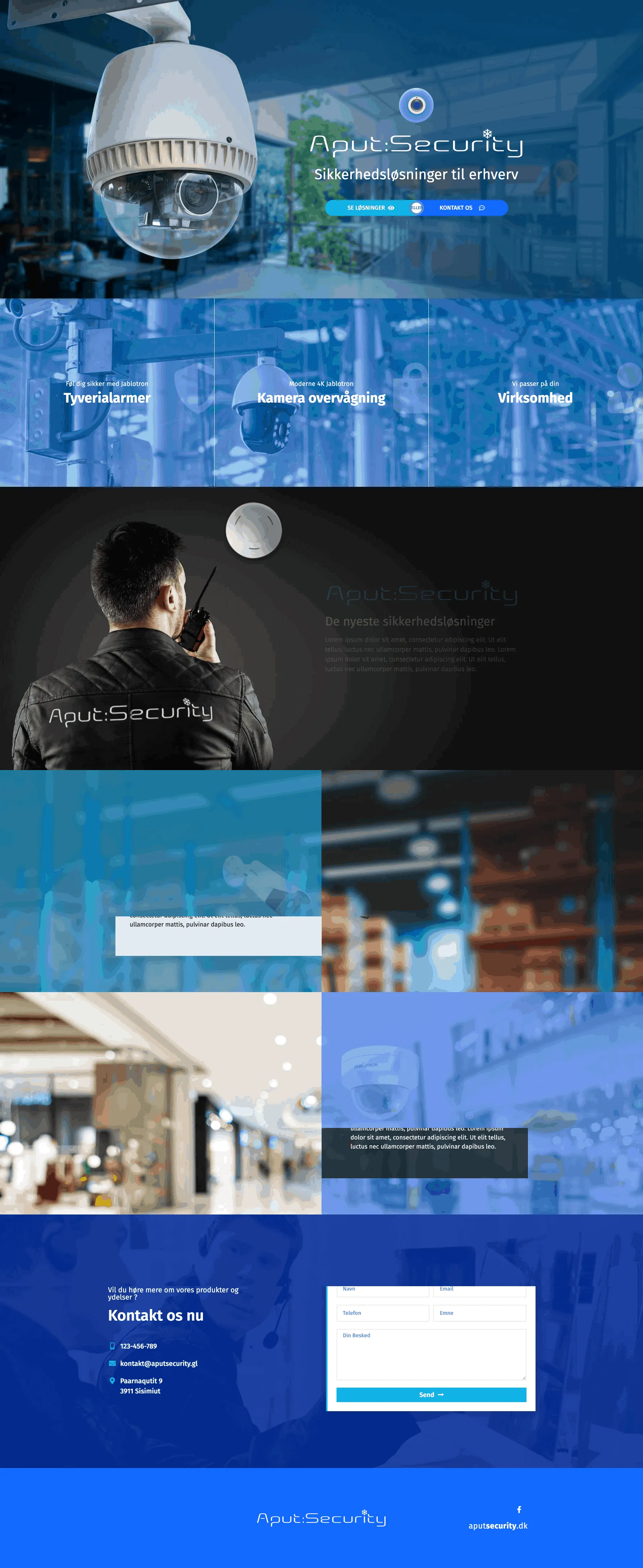Aputsecurity.gl hjemmeside