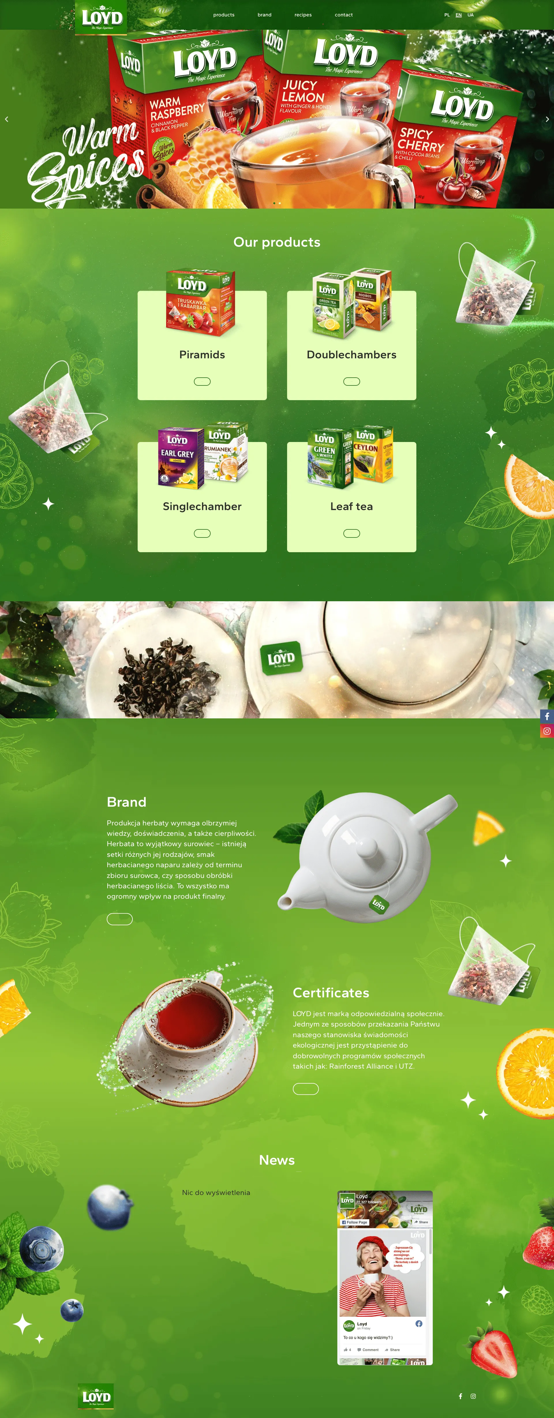 Loydtea.com hjemmeside